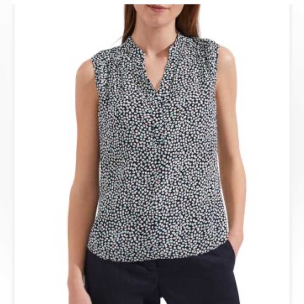 Jones New York Sleeveless Size Large Polkadot Women’s Shirt